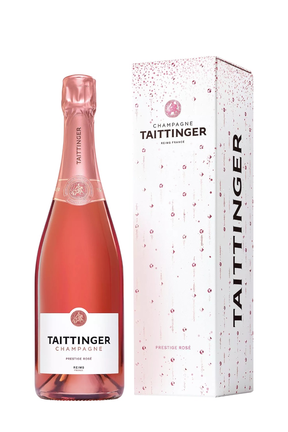 Taittinger Champagner Brut Prestige Rosé mit Geschenkverpackung