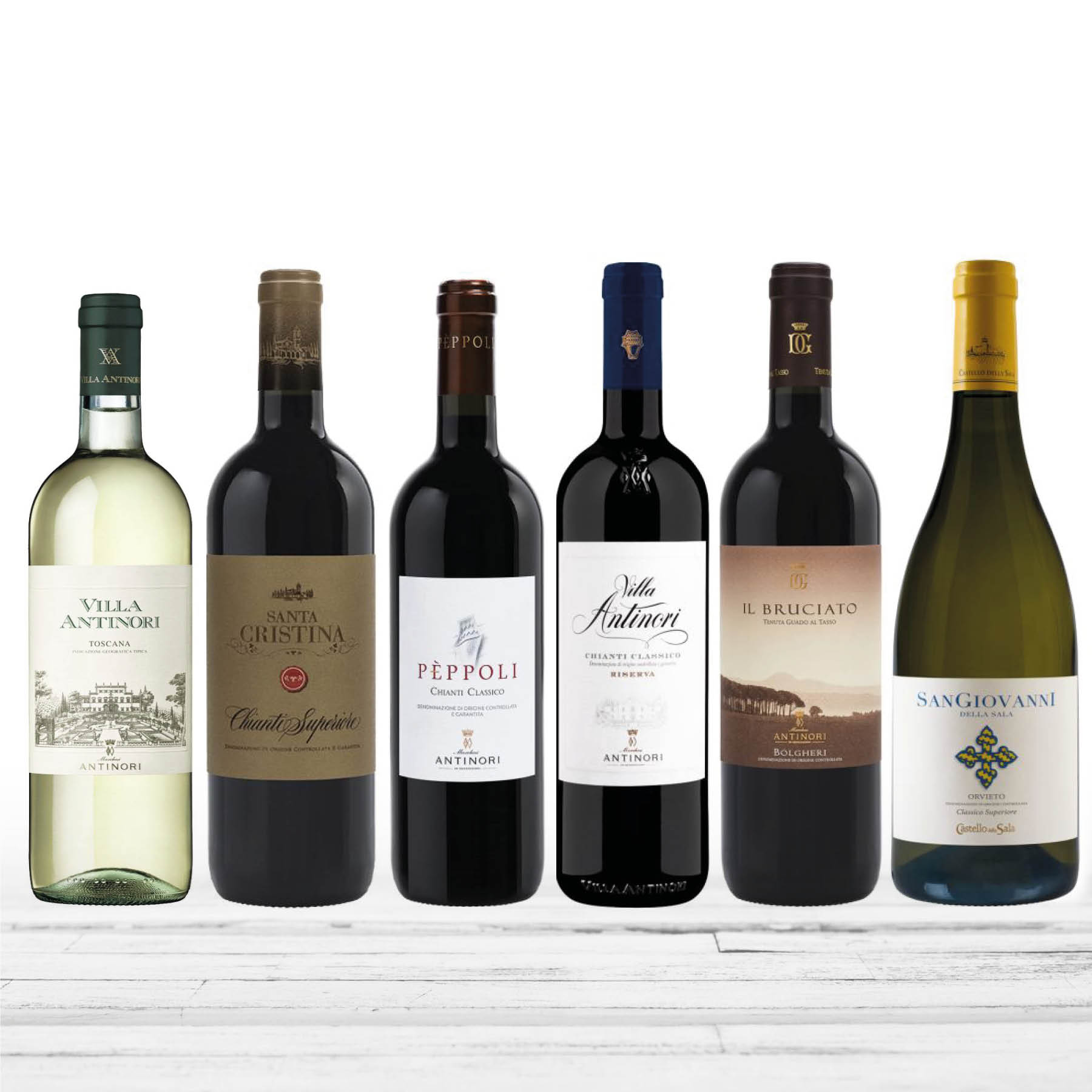 Probierpaket Kellerei Marchersi Antinori aus der Toskana (6 x 0,75l)