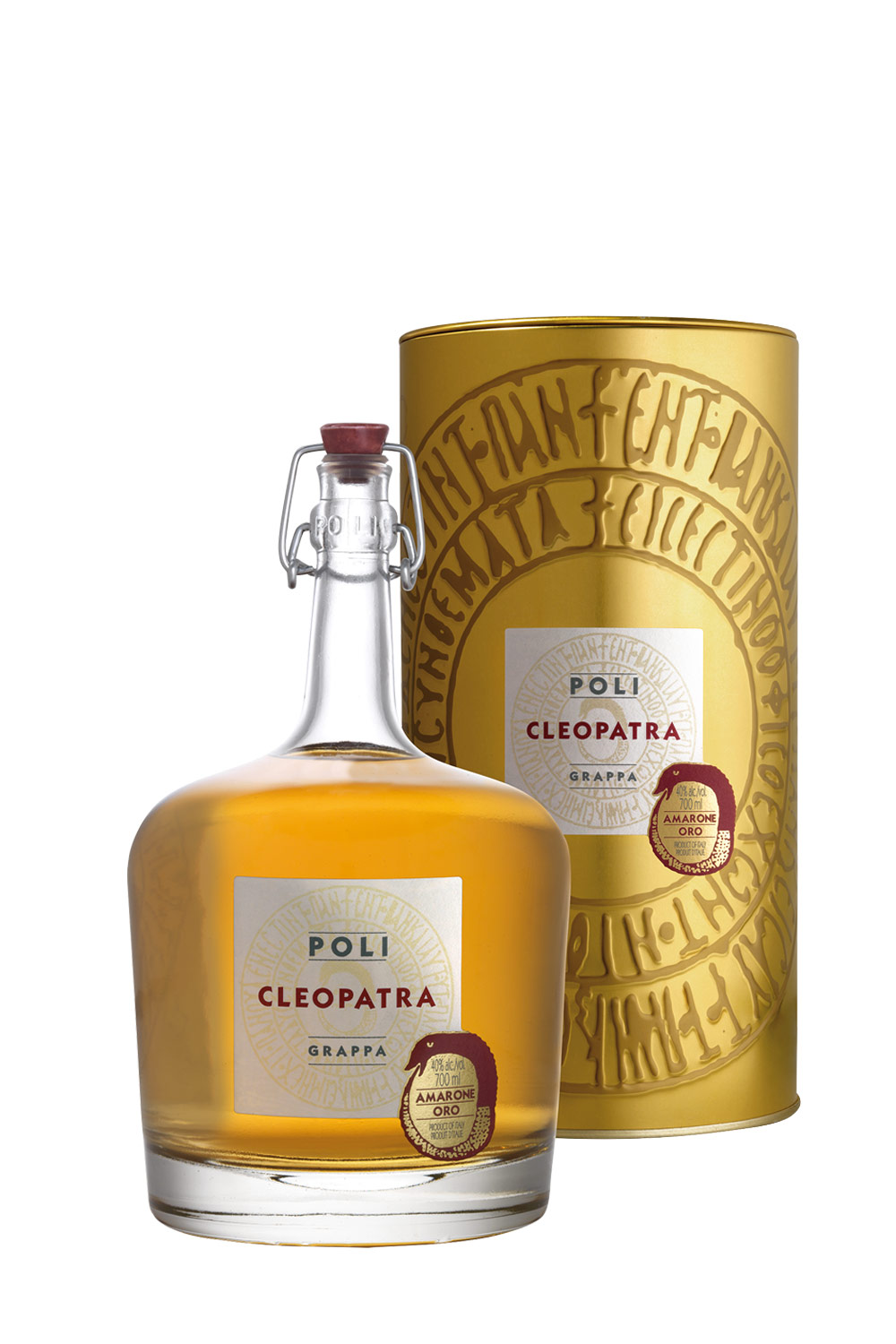 Poli Grappa Cleopatra Amarone Oro in Geschenkverpackung 0,7l