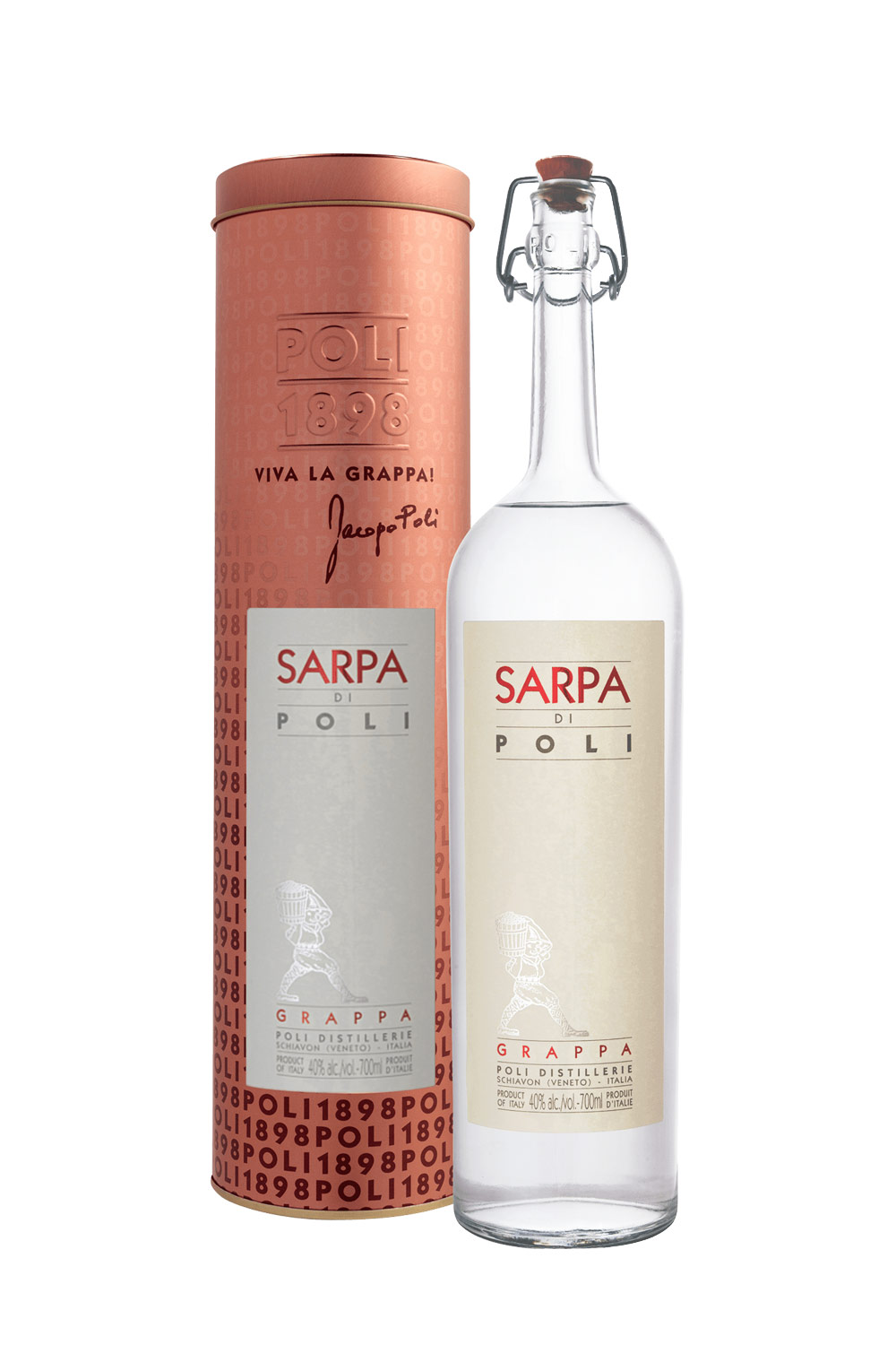 Poli Grappa Sarpa di Poli in Geschenkverpackung 0,7