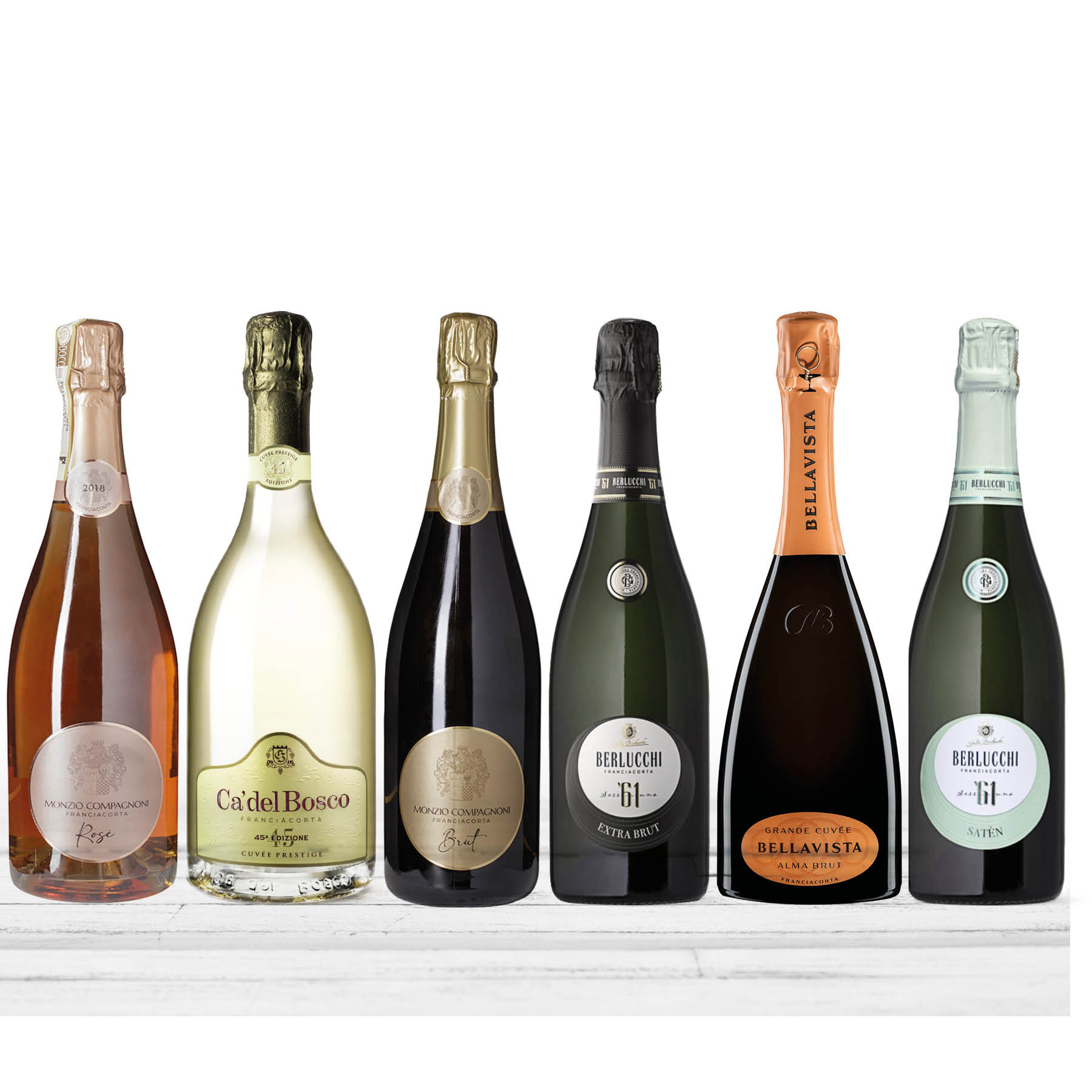 Probierpaket Franciacorta - Der berühmte Schaumwein aus der Lombardei (6 x 0,75 l)
