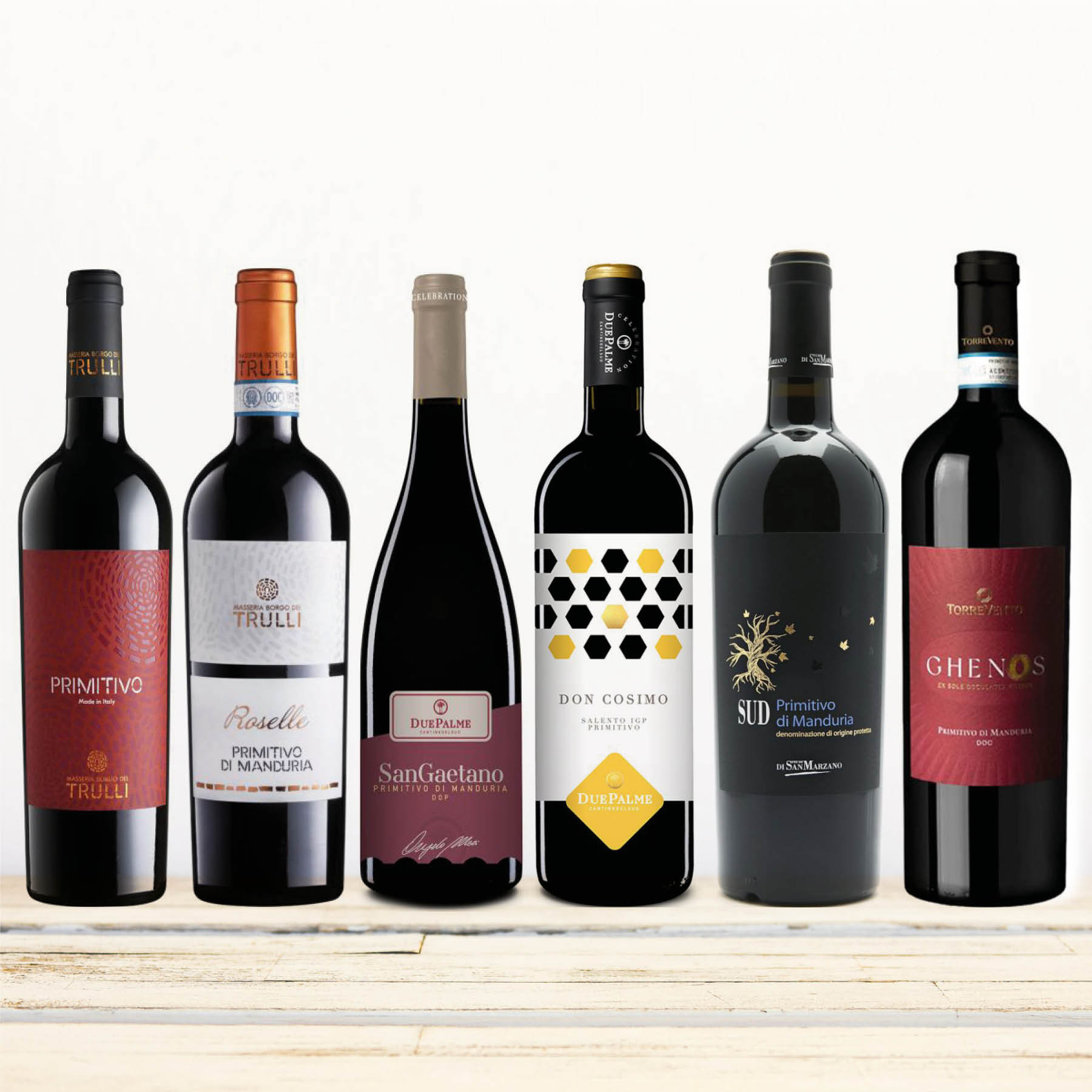 Probierpaket Primitivo - Der Rotwein-Topseller aus Apulien  (6 x 0,75l)