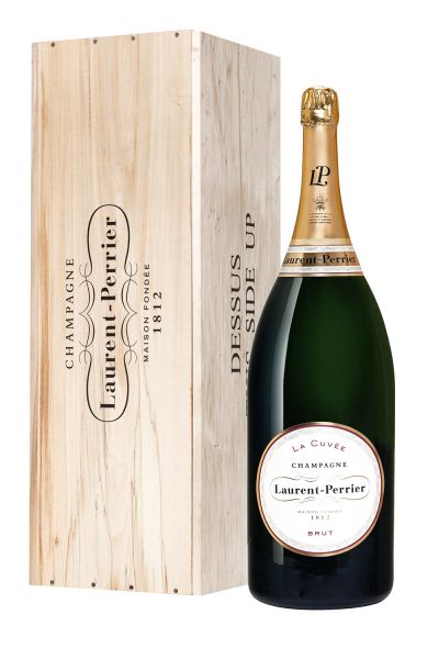 Laurent-Perrier La Cuvée Champagner Brut Doppelmagnum mit Holzkiste